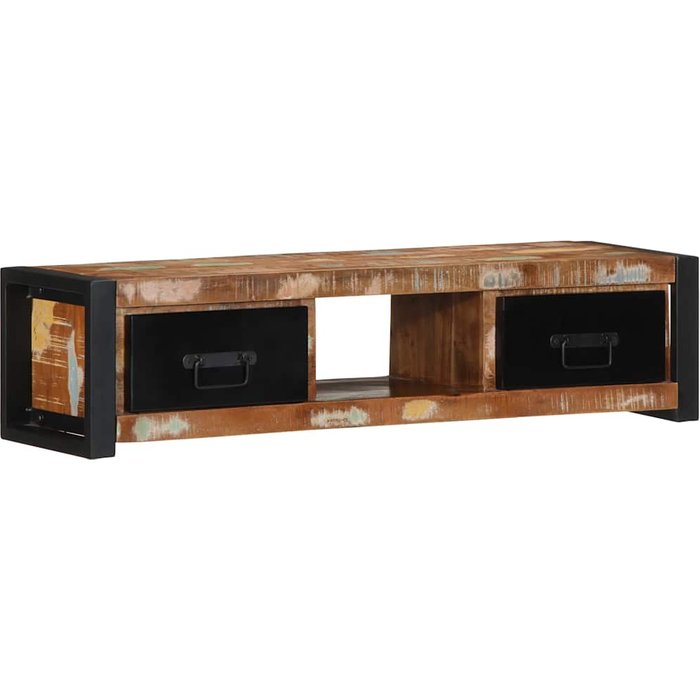 Vidaxl mueble para la tv 100x30x25 madera maciza reciclada