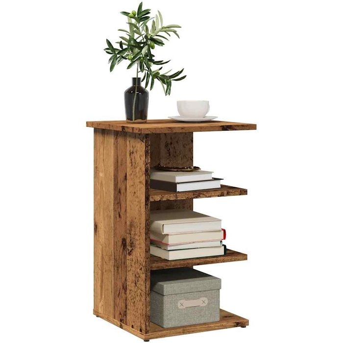 Maison exclusive - aparador de madera contrachapada madera vieja 35x35x55 cm