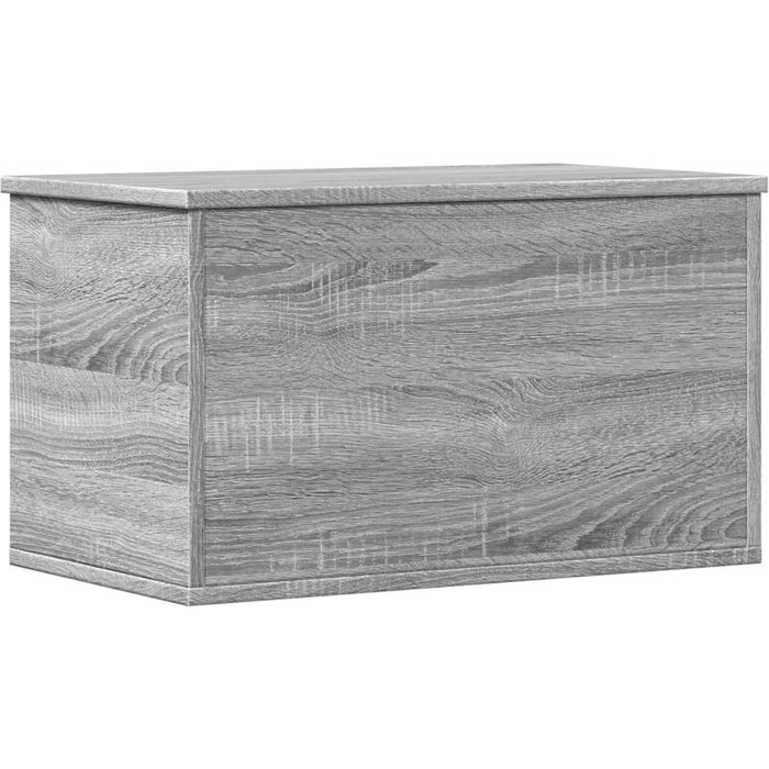 Baúl de almacenamiento de madera compuesta gris sonoma 60x35x35 cm