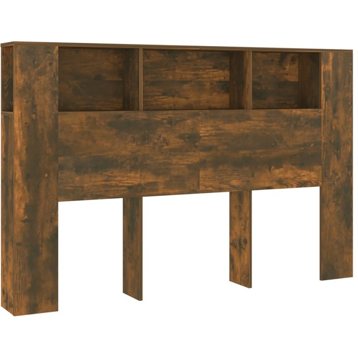 Cabecero cama mueble cabecero - color roble ahumado 160x18,5x104,5 cm