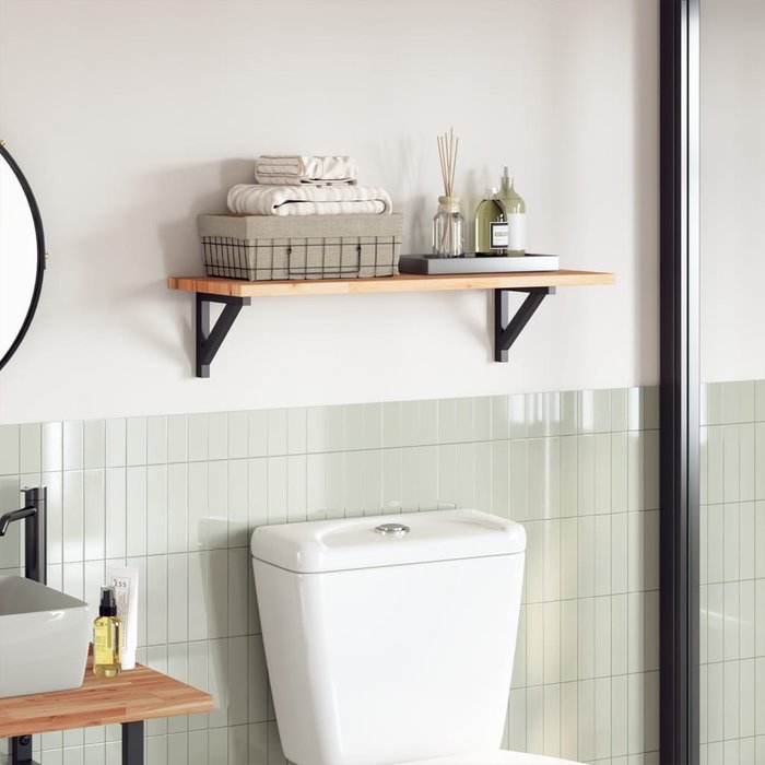 Tablero rectangular de madera maciza de acacia de 100x30x2 cm.