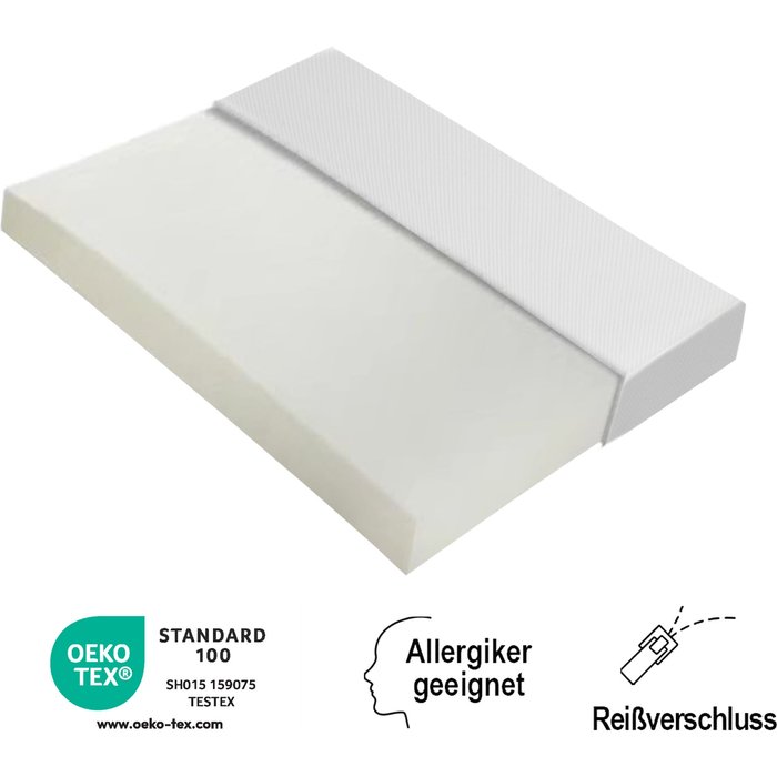 Colchón 140x200 - transpirable - firmeza h3 - certificado oeko-tex
