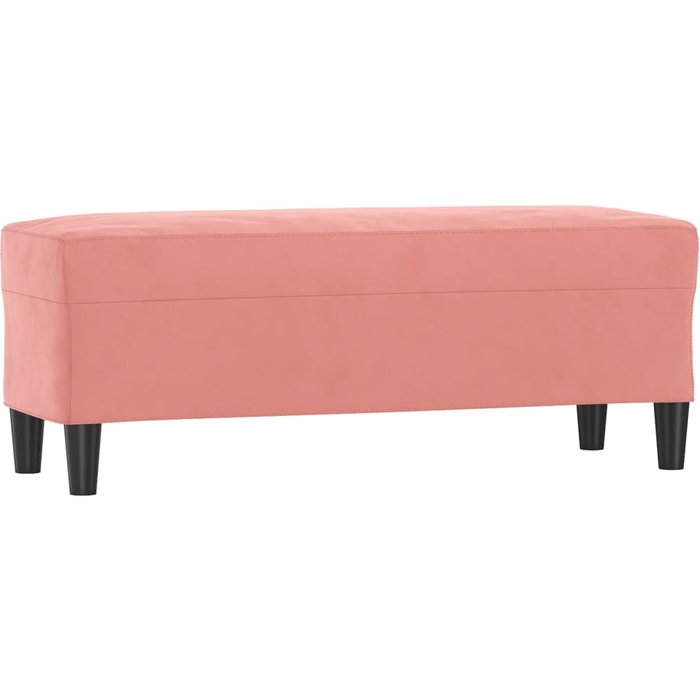 Banco interior | banco de terciopelo rosa 100x35x41 cm cfw65927