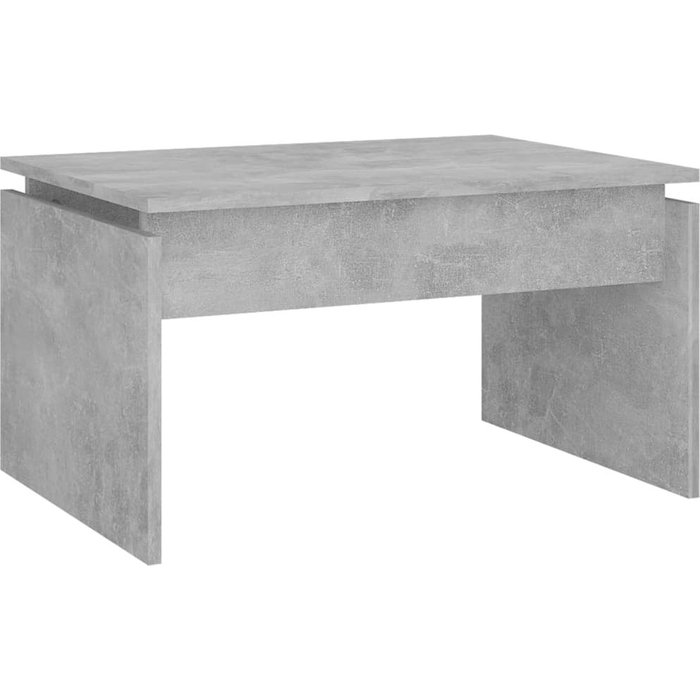Mesa de centro madera contrachapada gris hormigón 68x50x38 cm - comfortxl