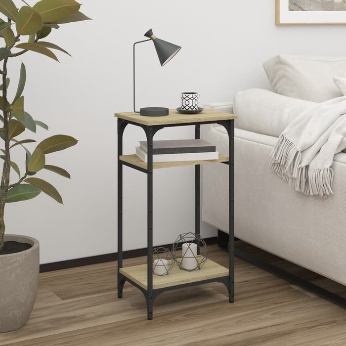 Maison exclusive - mesa auxiliar madera contrachapada roble sonoma 40x30x75 cm