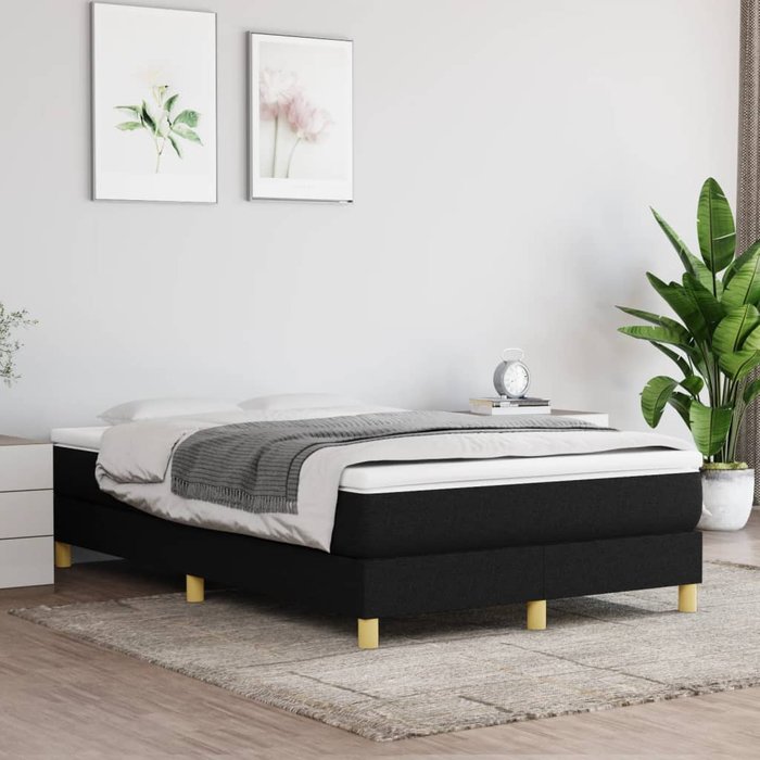 Maison exclusive - estructura de cama con somier tela negro 120x200 cm