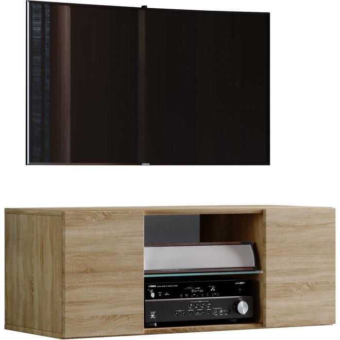 Vcm muebles de tv jusa sonoma oak h. 40 x b. 115 x t. 36 cm