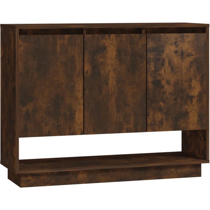 Aparador de madera de ingeniería roble ahumado 97x31x75 cm - comfortxl