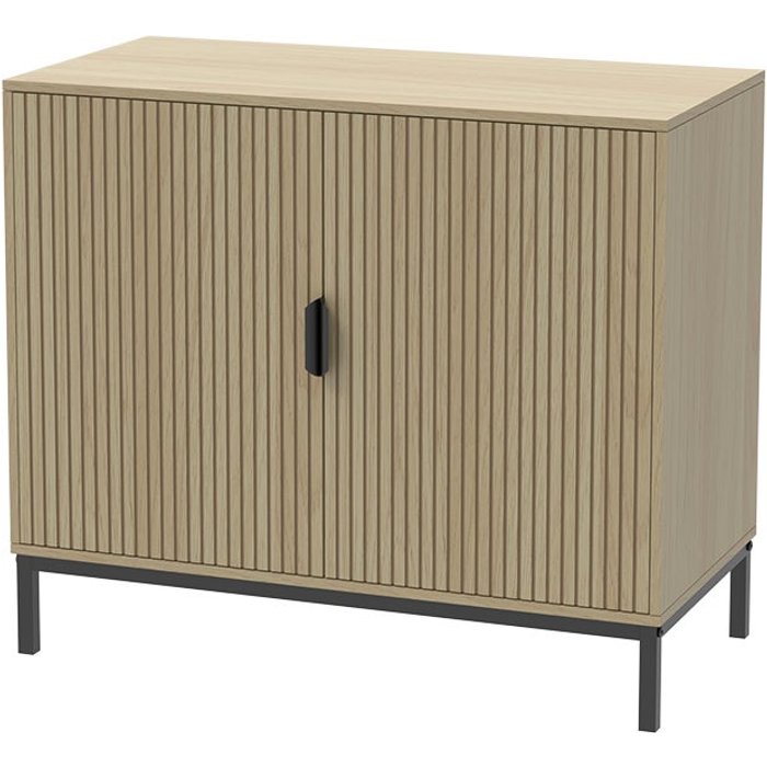 Vicco cómoda lennox, roble, 80 x 45 cm con 2 puertas