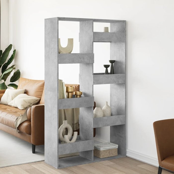 Separador de ambientes madera gris hormigón 100x33x175 cm vidaxl