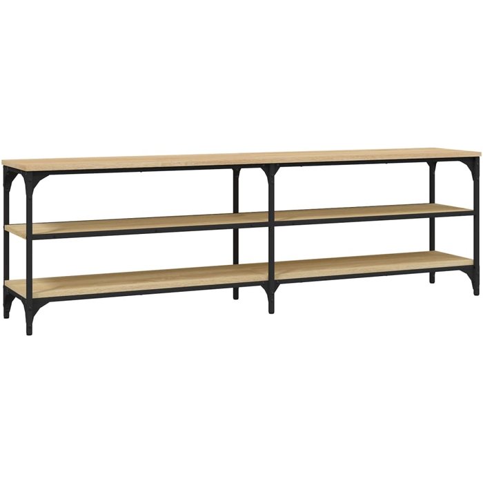 Mueble de tv de contrachapado de roble sonoma 160x30x50 cm - comfortxl