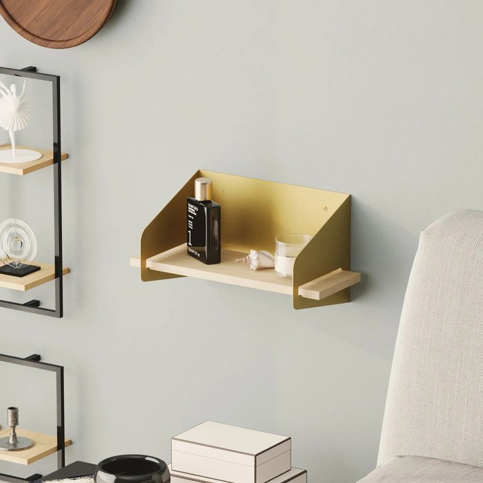Estante de pared medıum arm oro