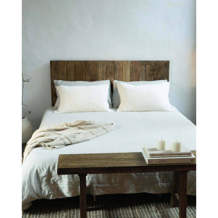 Jawara cabecero de cama de madera 135 cm en color marrón hannun