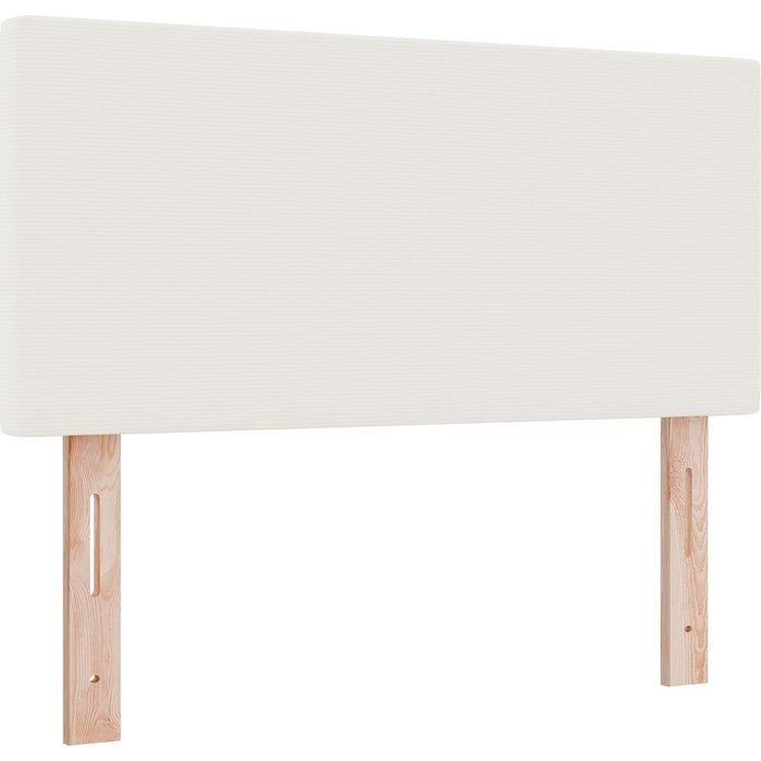 Cabecero de diseño sencillo crema 100 cm tela de terciopelo cfw3093945