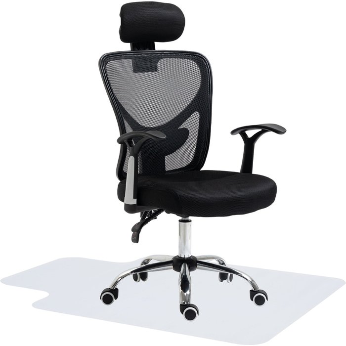 Conjunto de silla homcom poliéster, espuma negro 62x67x118 cm 921-p048