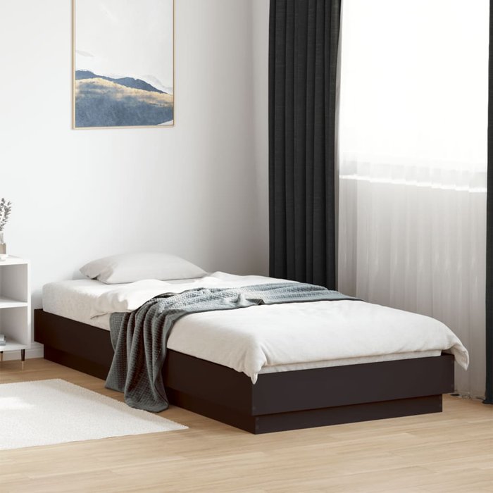Maison exclusive - estructura de cama madera de ingeniería negra 100x200 cm