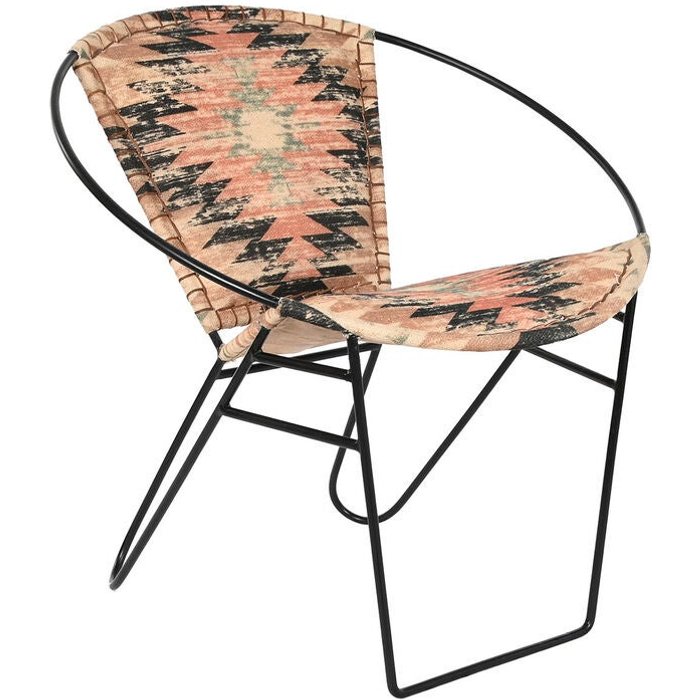 Silla dkd home decor 76 x 76 x 63 cm metal multicolor