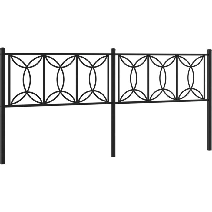 Cabecero,cabecero de cama,panel de cabecera de metal negro 200 cm cfw28057
