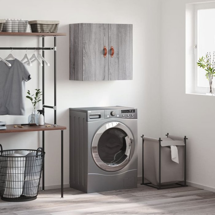 Maison exclusive - armario de pared madera de ingeniería gris sonoma 60x31x60 cm