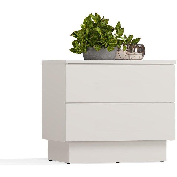 Mesilla de noche, cachemira/beige, 55 x 48 x 37 cm