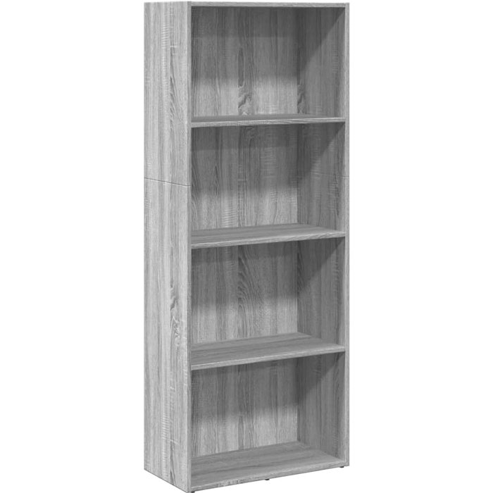 Estantería madera de ingeniería gris sonoma 60x30x152 cm – comfortxl