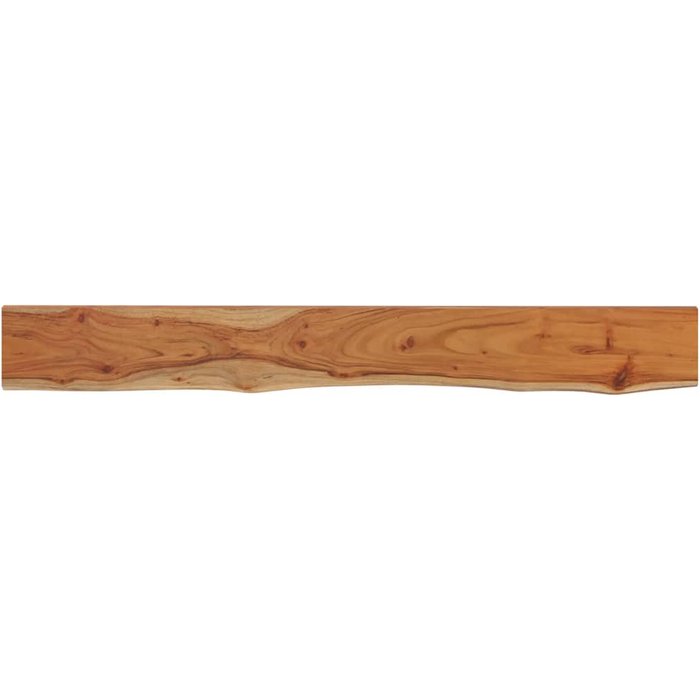 Estante pared rectangular madera acacia borde vivo 160x20x3,8cm - comfortxl