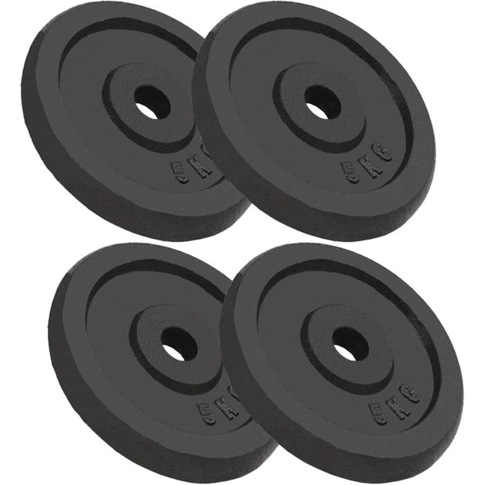 Discos de pesas de hierro fundido 4 uds 4x5 kg