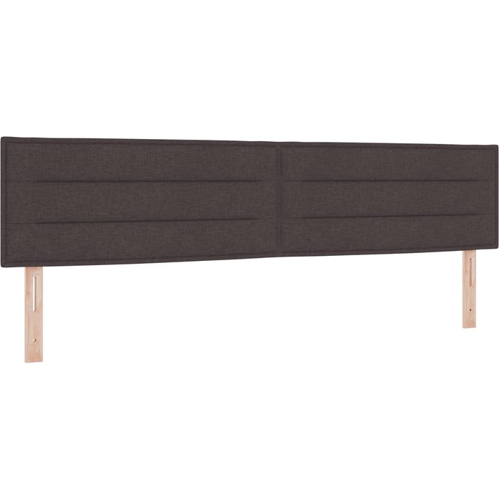 Cabecero diseño lines marrón oscuro 200 cm tela cfw8680770