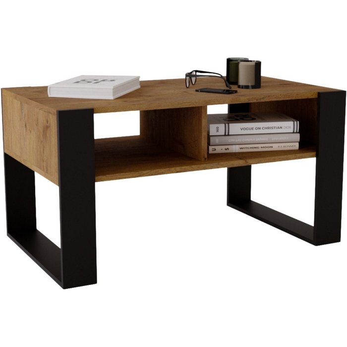 Table basse kora92 moderne et stable pour le salon en matériau composite.