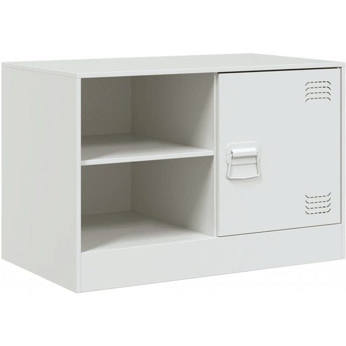 Mueble para tv | mueble de salón de acero blanco 67x39x44 cm cfw72507