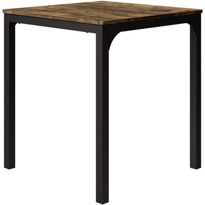 Vicco mesa de comedor fyrk, negro/roble rústico, 70 x 70 cm