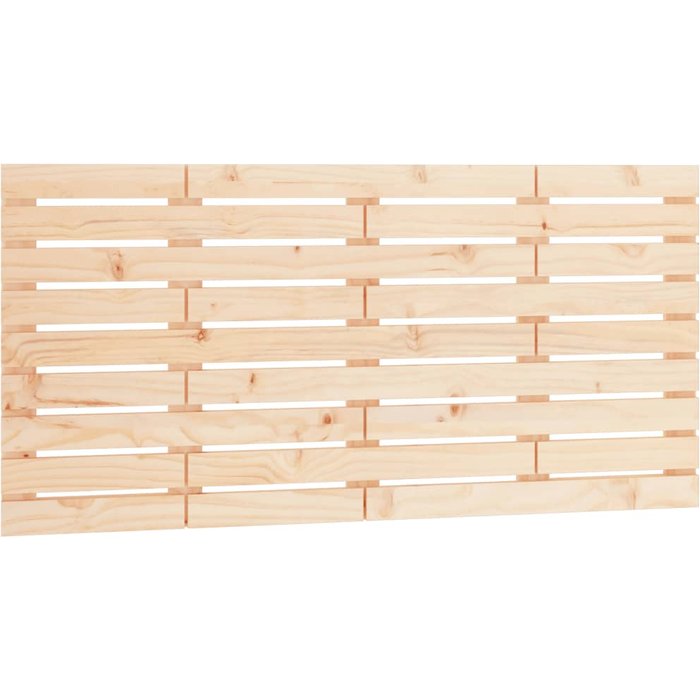 Cabecero de cama de pared madera maciza de pino 156x3x63 cm - comfortxl