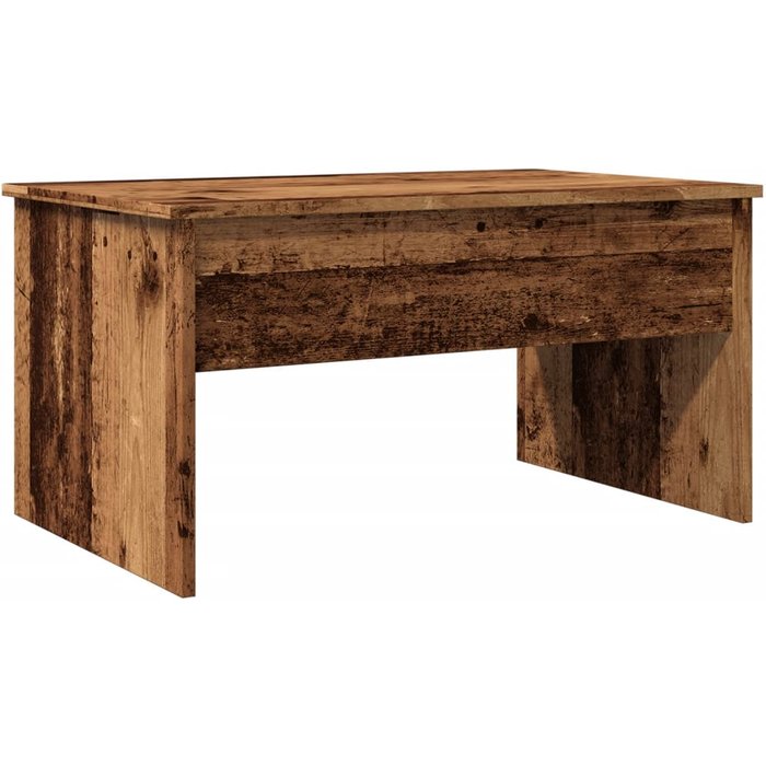 Mesa de centro madera de ingeniería envejecida 80x50,5x41,5 cm - comfortxl