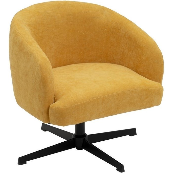 Sillón giratorio regulable en altura tapizado borreguito