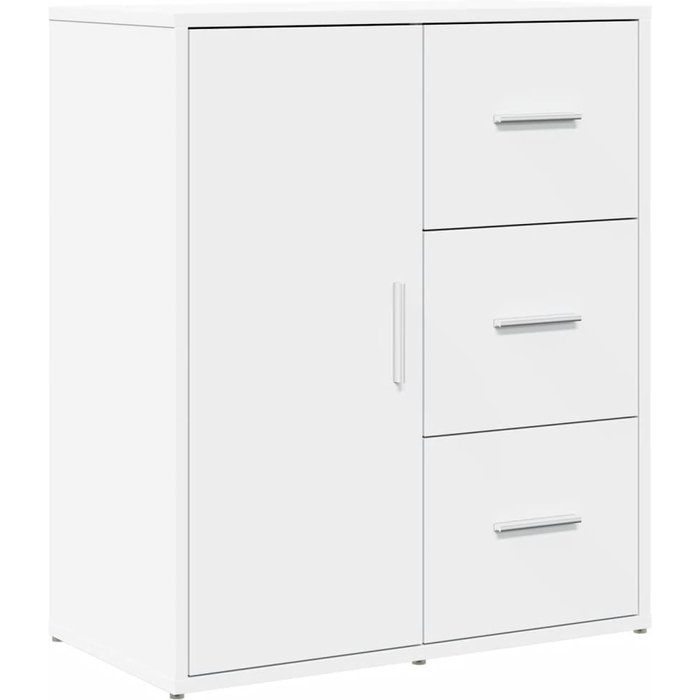 Aparador de madera de ingeniería blanco 60x31x70 cm - comfortxl