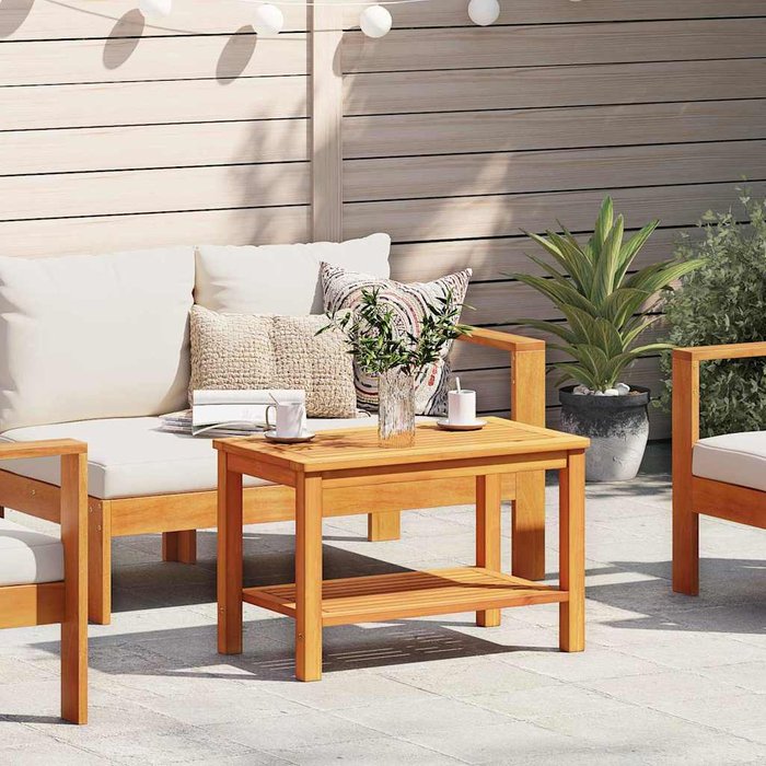 Mesa de comedor marrón 70 x 40 x 45 cm madera de acacia maciza