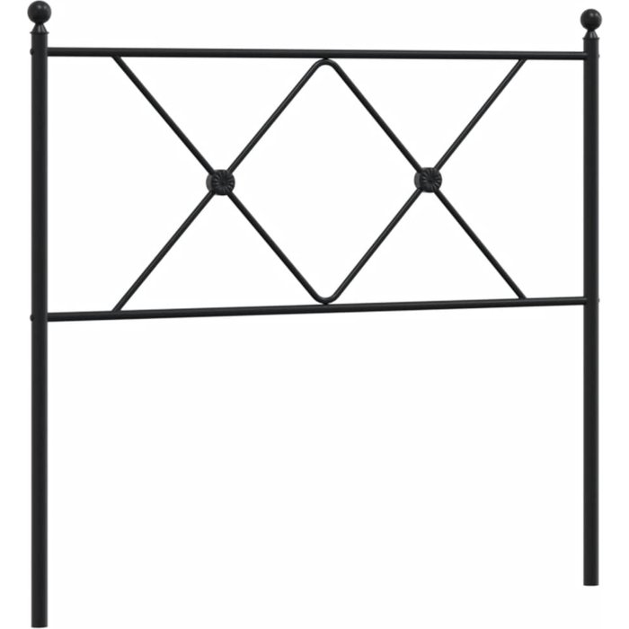 Cabecero de metal negro 90 cm - comfortxl