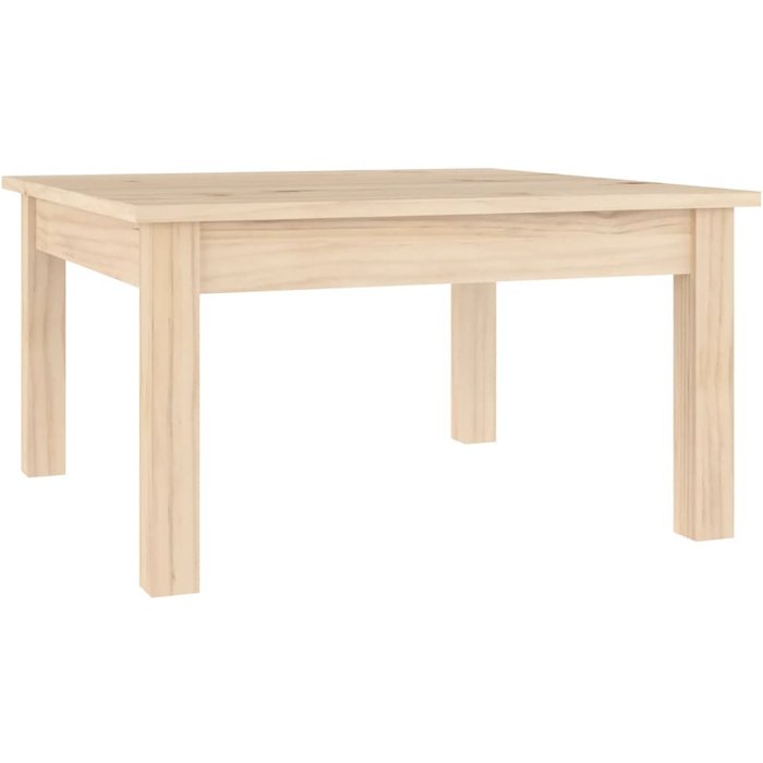 Mesa de centro de madera maciza de pino 55x55x30 cm - comfortxl