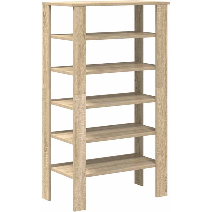 Mueble zapatero madera contrachapada roble sonoma 61x32x105 cm