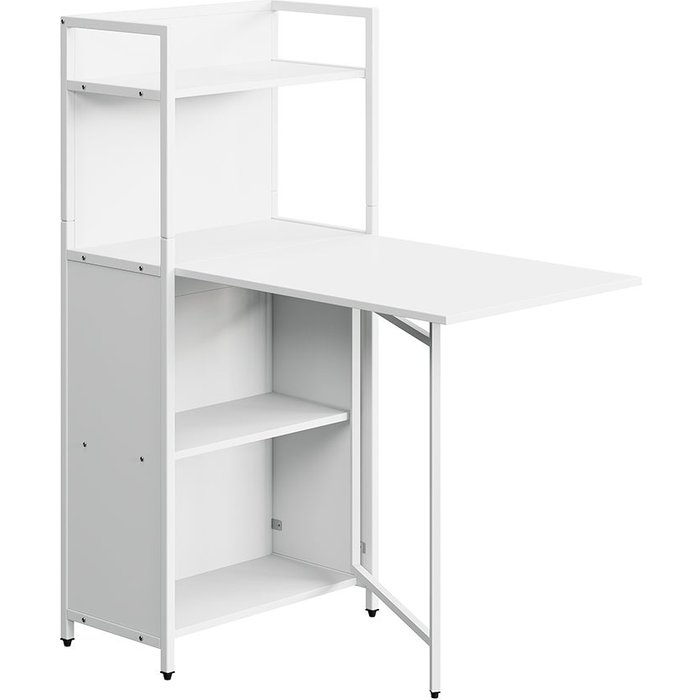 Vicco escritorio savio, blanco, 57 x 30 cm con tablero de mesa plegable