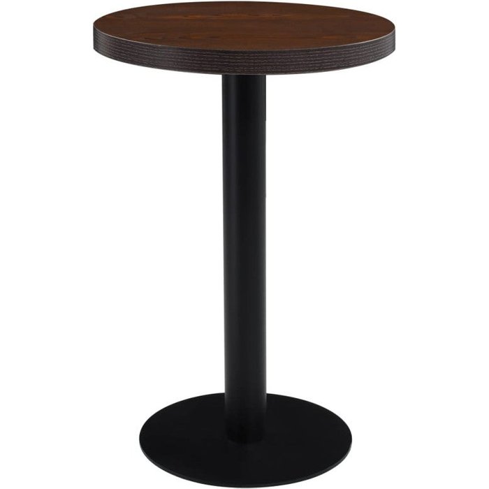 Mesa de bistró mdf marrón oscuro 50 cm vidaxl