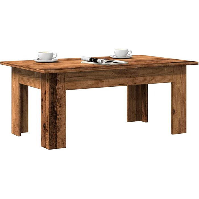Maison exclusive - mesa de centro madera contrachapada madera envejecida