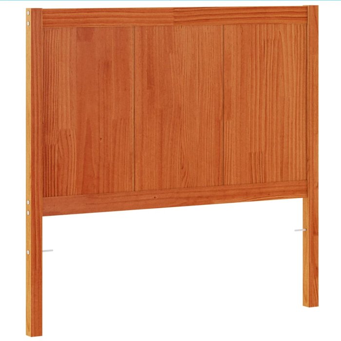 Cabecero de cama - mueble cabecero madera maciza de pino marrón cera 100 cm