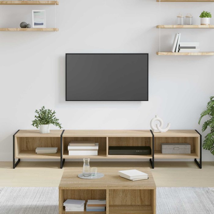 Mueble de tv sonoma 170,5 x 36 x 30,5 cm madera de ingeniería