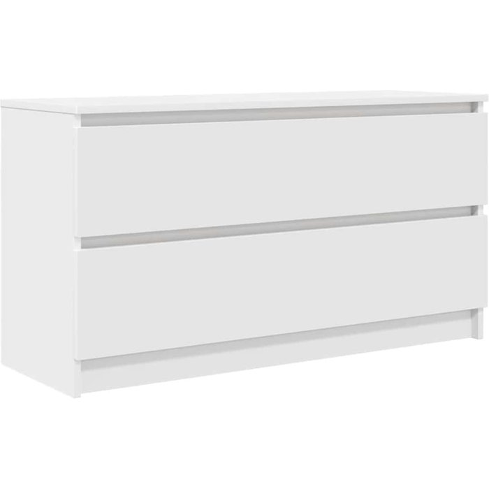 Mueble para tv madera contrachapada blanco 100x35x54 cm - comfortxl