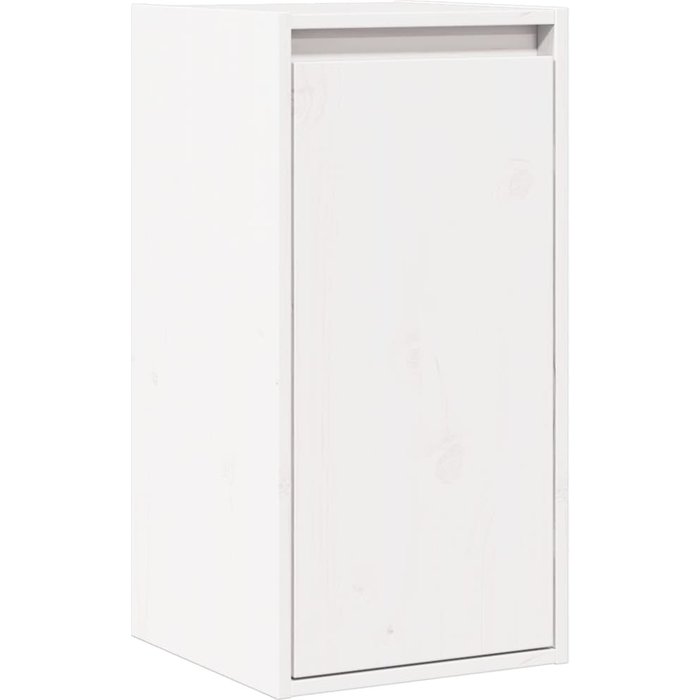 Armario de pared de pino macizo en color blanco 30x30x60 cm - comfortxl