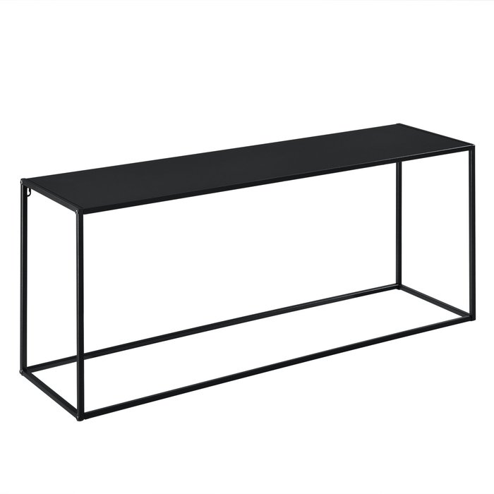 Consola de metal 50 x 115 x 32 cm negro mate 03_0008562