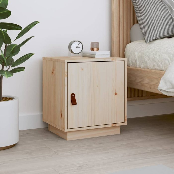 Maison exclusive - mesita de noche madera maciza de pino 40x34x45 cm