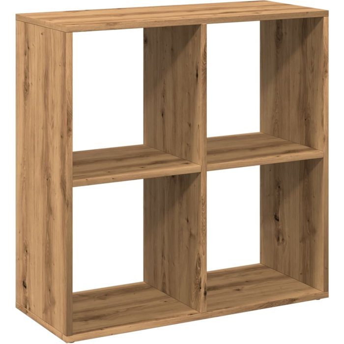 Librería divisora madera roble artisan 69,5x29x69,5 cm – comfortxl
