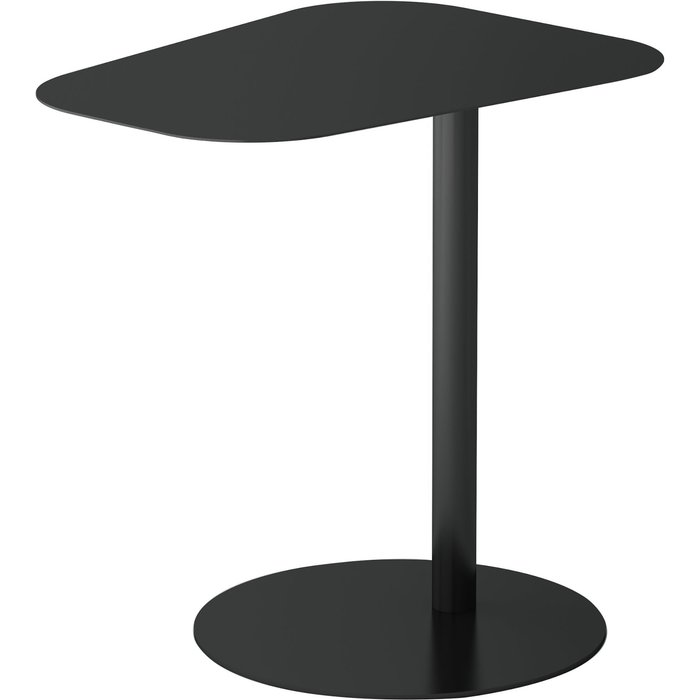 Mesa auxiliar de metal 50 x 50 x 38 cm negro mate 03_0008624